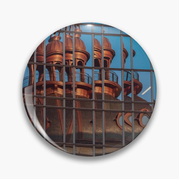 Item preview, Reflexiones abstractas de la torre dorada en ventanas con espejos designed and sold by NinelRo.