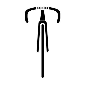 Artwork thumbnail, Go Ride Your Bicycle Black by RabeDesigns