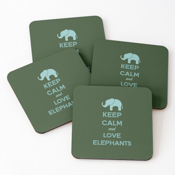 Item preview, Keep Calm and Love Elephants designed and sold by twicetrader.