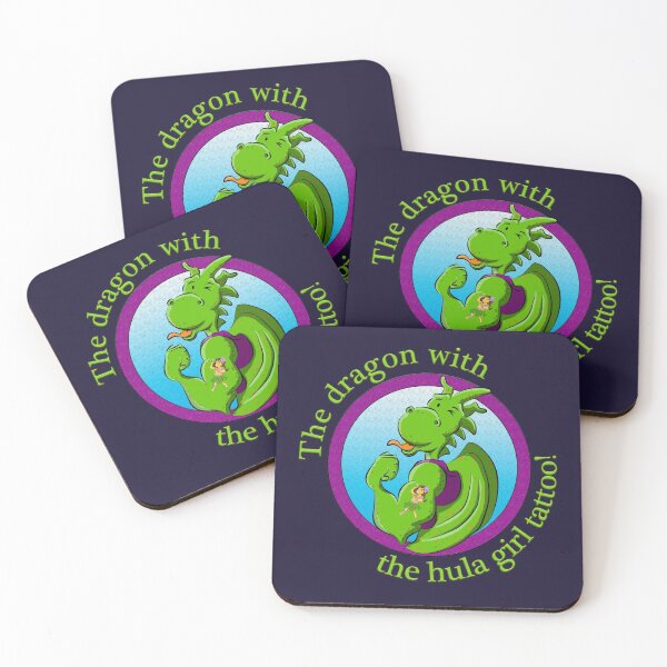 Item preview, The dragon with the hula girl tattoo! designed and sold by brodyquixote.