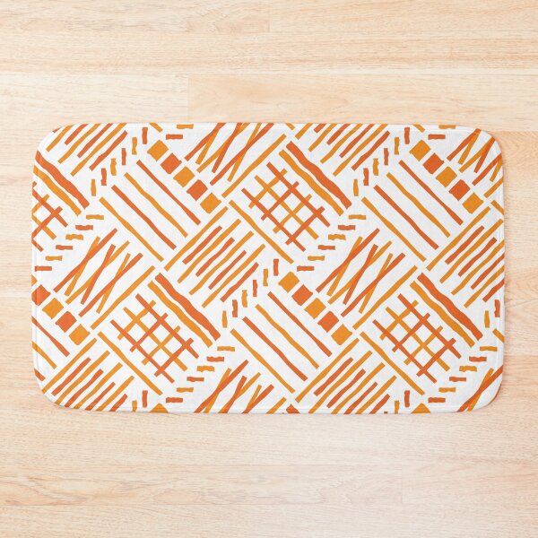 Item preview, Hand-drawn Crossing Lines Pattern – Orange designed and sold by RoguePatterns.