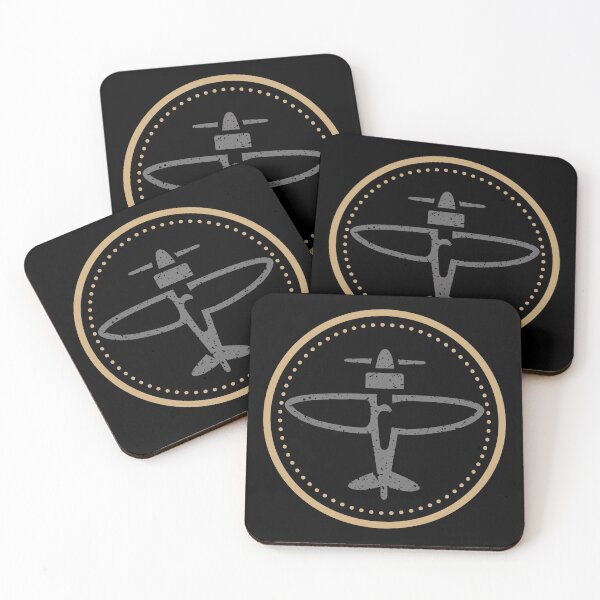 Timeless Aviation Logo Coasters (Set of 4)