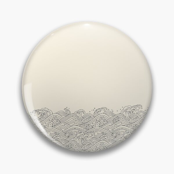 Item preview, Oriental Ocean Waves Line Art Pattern designed and sold by andr0narak.