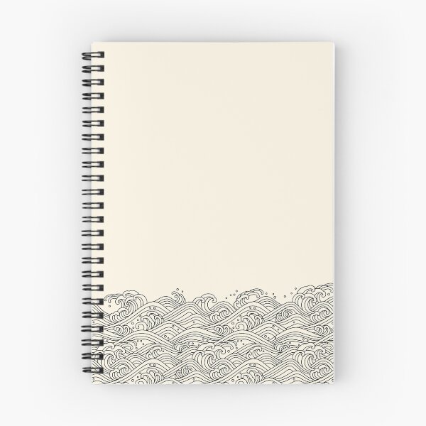 Item preview, Oriental Ocean Waves Line Art Pattern designed and sold by andr0narak.