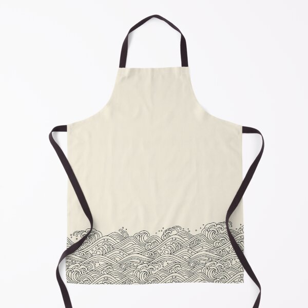 Item preview, Oriental Ocean Waves Line Art Pattern designed and sold by andr0narak.