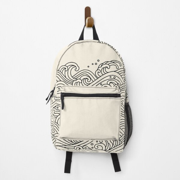Item preview, Oriental Ocean Waves Line Art Pattern designed and sold by andr0narak.