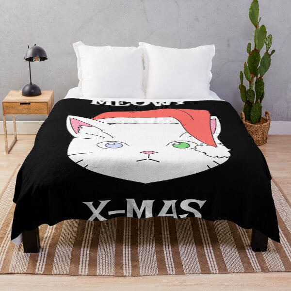 Artikelvorschau, Niedliche Weihnachtsniedkatze mit Weihnachtsmütze entworfen und verkauft von Apoorv Choudhary.