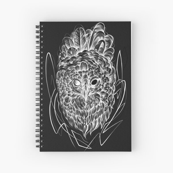 Blackwork Harpy - Invertiert Spiralblock