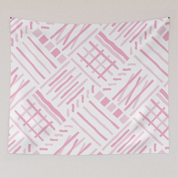 Item preview, Hand-drawn Crossing Lines Pattern – Pink designed and sold by RoguePatterns.