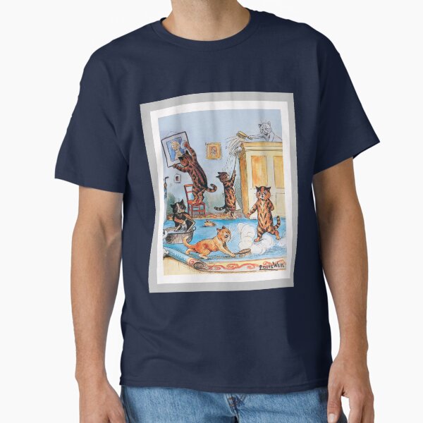 Item preview, Funny Cats Cleaning Catastrophe by Louis Wain designed and sold by TheCurators.