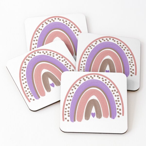 Item preview, pink, purple, and brown boho rainbow designed and sold by megan1007.