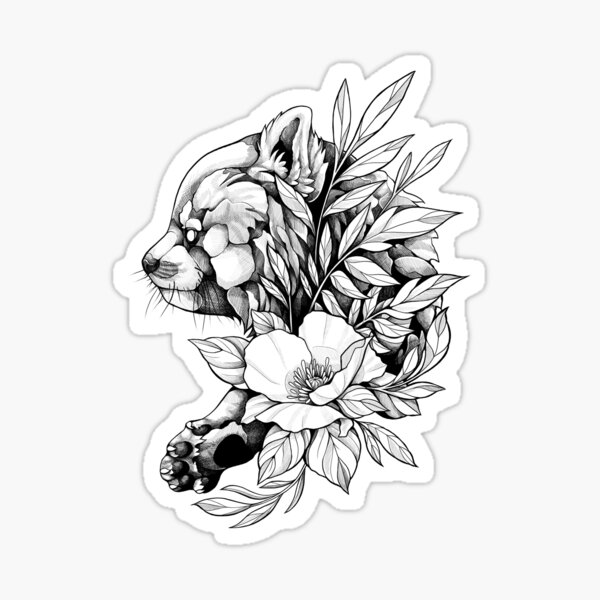 Red panda Sticker