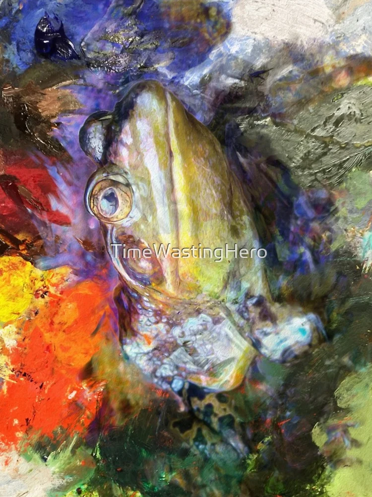 Thumbnail 4 of 4, iPhone Case, Painted Frog designed and sold by TimeWastingHero.