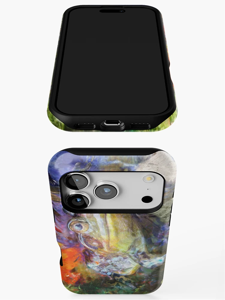 Thumbnail 3 of 4, iPhone Case, Painted Frog designed and sold by TimeWastingHero.