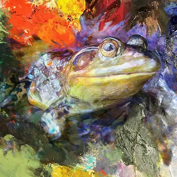 Artwork thumbnail, Painted Frog by TimeWastingHero