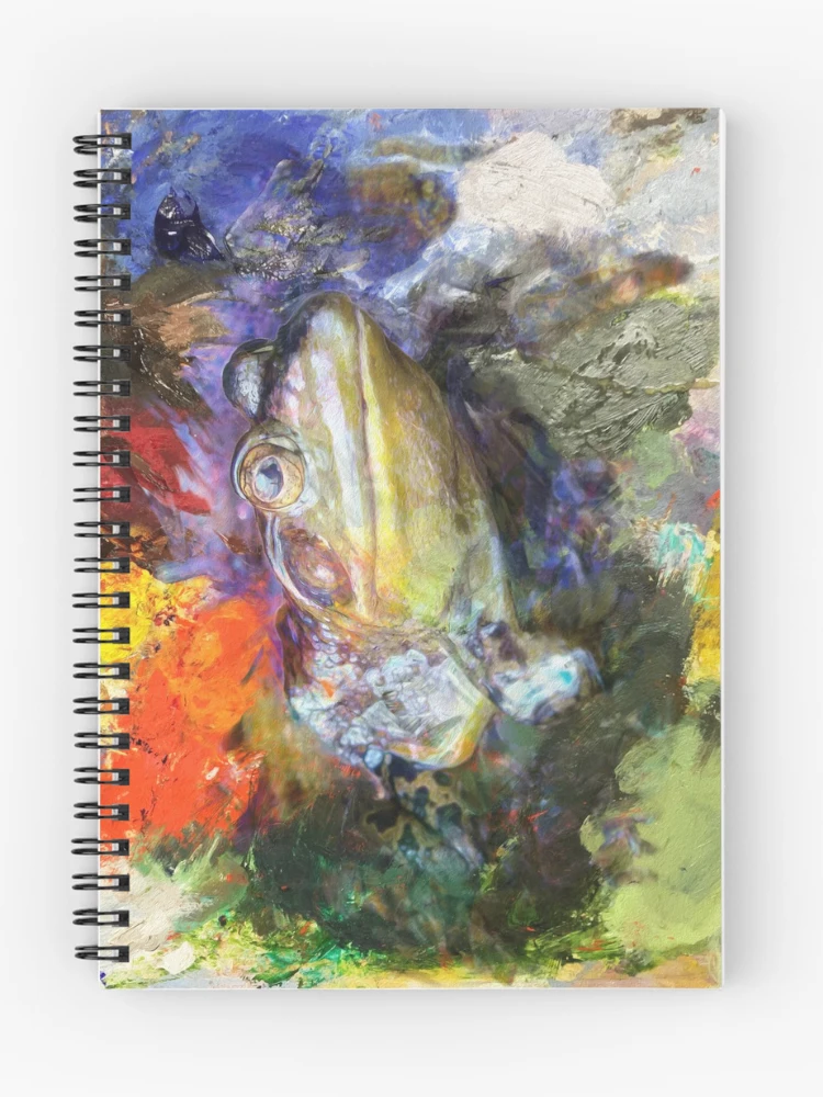 Thumbnail 1 of 3, Journal, Painted Frog designed and sold by TimeWastingHero.