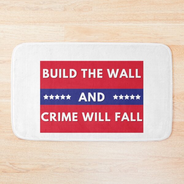 Item preview, President Donald Trump - Build The Wall & Crime Will Fall - Pro Trump 2020 US Election designed and sold by raretshirtsuk.