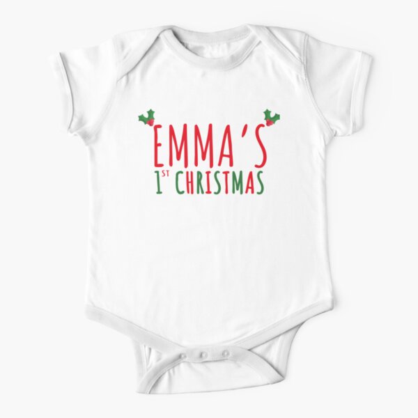 personalised christmas baby clothes