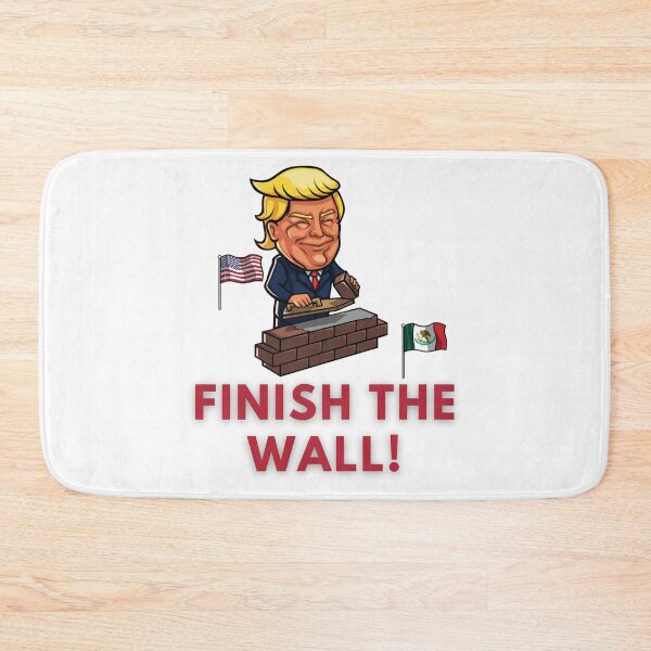 Item preview, President Donald Trump - Finish The Wall - Pro Trump 2020 US Election designed and sold by raretshirtsuk.