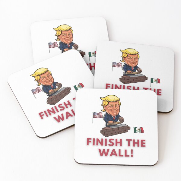 Item preview, President Donald Trump - Finish The Wall - Pro Trump 2020 US Election designed and sold by raretshirtsuk.
