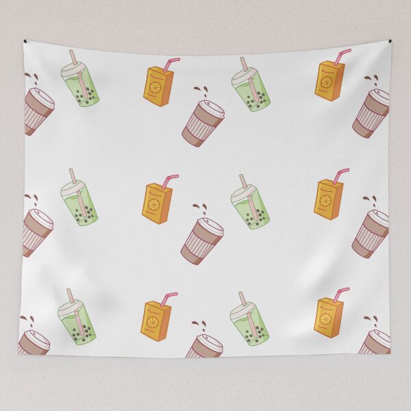Item preview, Cute Drinks Tea Coffe and Juice designed and sold by AkakoAi.
