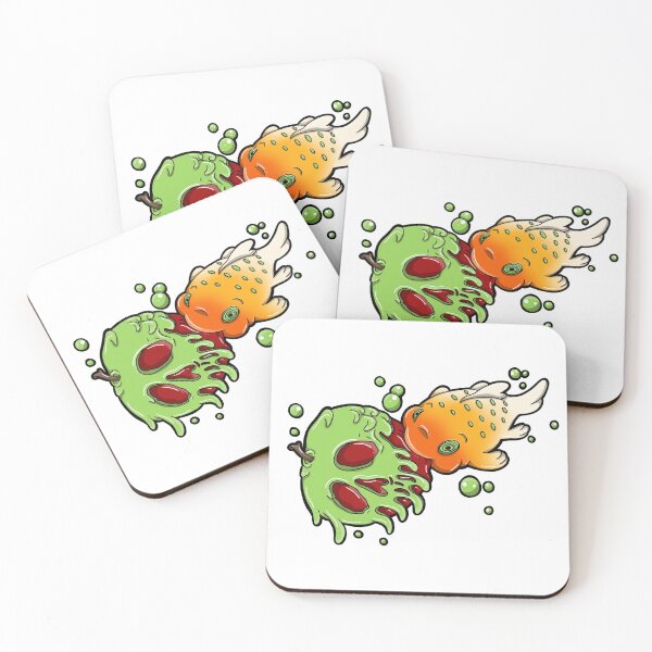 Item preview, Pudge the Fish with Poison Apple designed and sold by KoreenBeanArt.