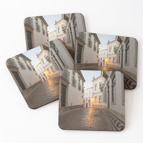 Item preview, Charming Faro Algarve Portugal - Old Town Small Street with Traditional Portuguese Calcada designed and sold by Georgia Mizuleva.