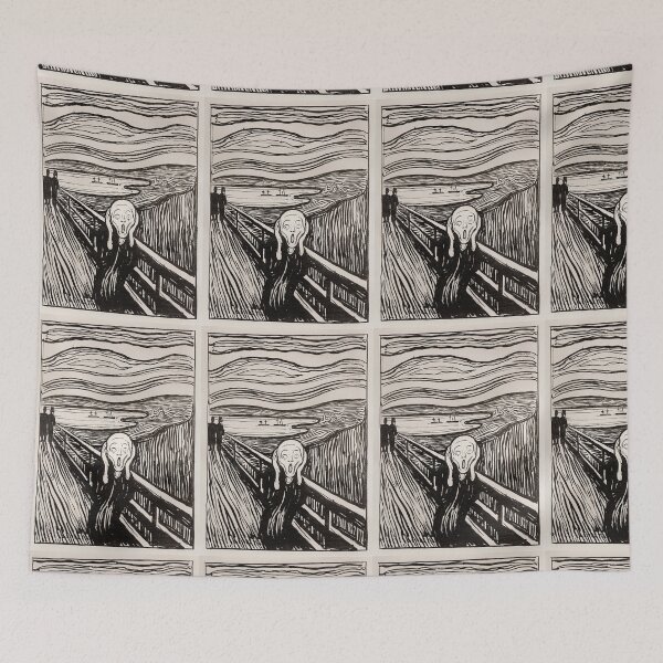 Item preview, Edward Munch The Scream Black And white Famous Art designed and sold by conceptDVS.