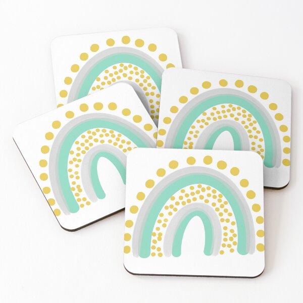 Item preview, yellow and teal rainbow designed and sold by megan1007.