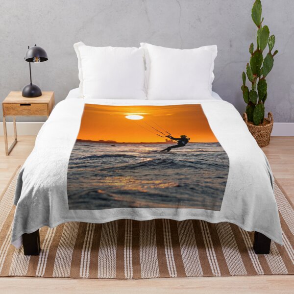 Item preview, Kitesurfing Reculver Sunset designed and sold by rogerstanger.