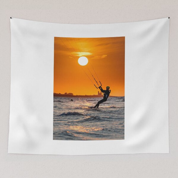 Item preview, Kitesurfing Reculver Sunset designed and sold by rogerstanger.