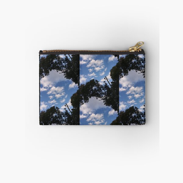 Item preview, Blue Sky Surrounding By Trees Photograpic Print designed and sold by marvacousins246.