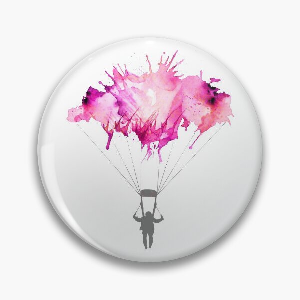Item preview, Skydiver Skydiving Gift - Pink Sky Dive Parachuter Illustration  designed and sold by STYLESYNDIKAT.