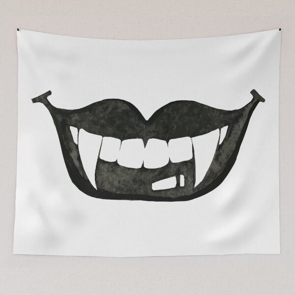 Item preview, Black and white Vampire Fangs - Last Minute Halloween Costume designed and sold by LookFrog.