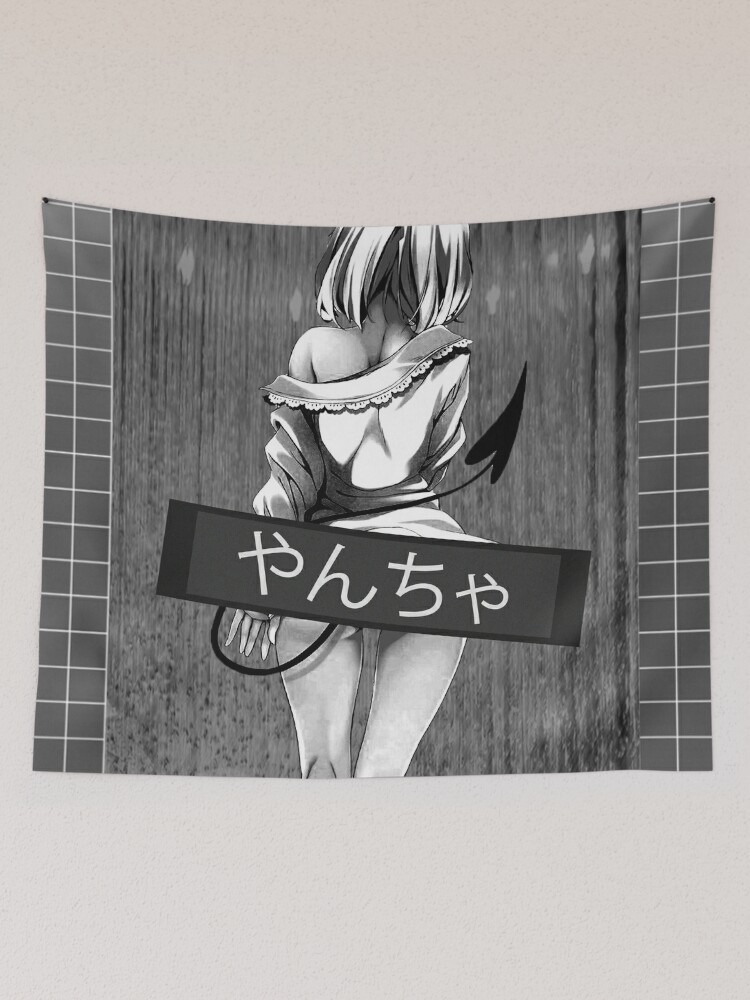 Naughty - Dark Anime Aesthetic Tapestry for Sale by SEryST