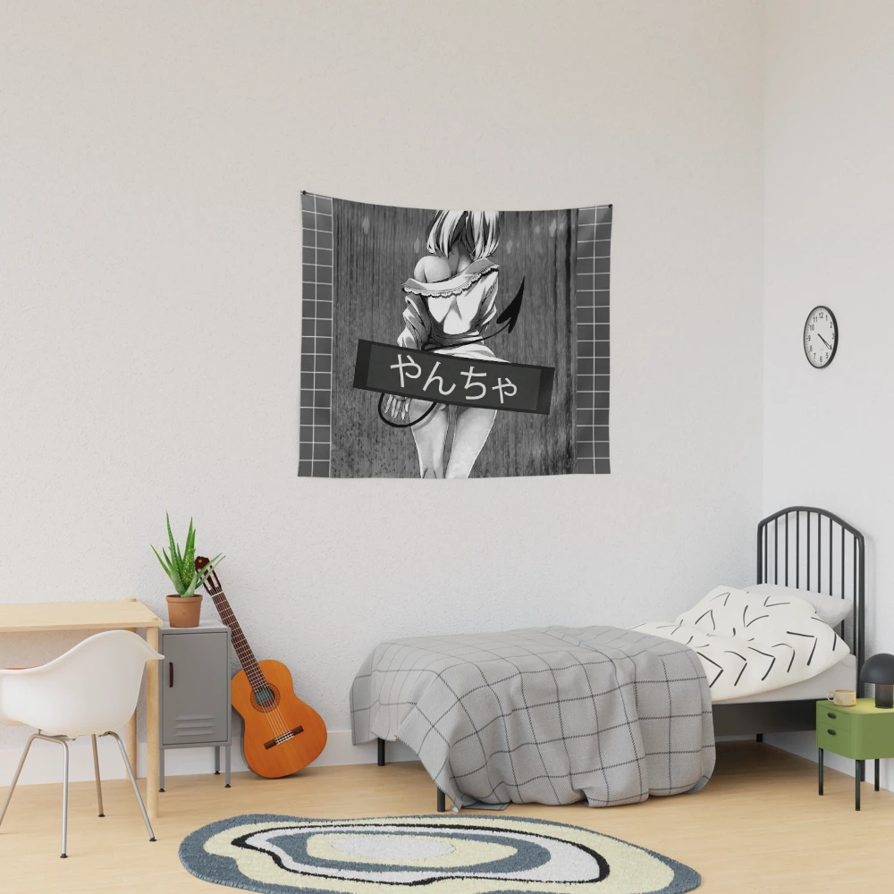 Naughty - Dark Anime Aesthetic Tapestry for Sale by SEryST