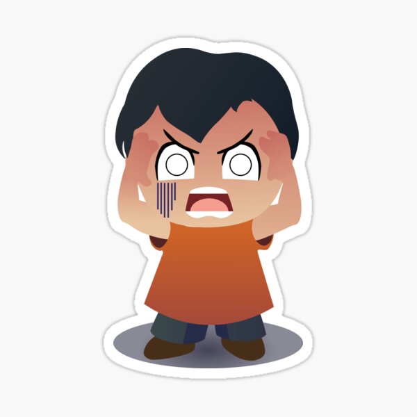 RED DISAPPOINTED Sticker
