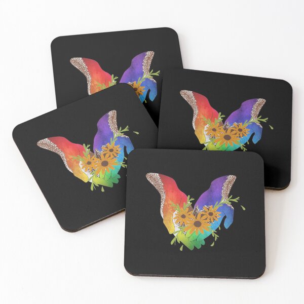 Item preview, Rainbow hands with beautiful sunflowers designed and sold by Michael Schmidt.