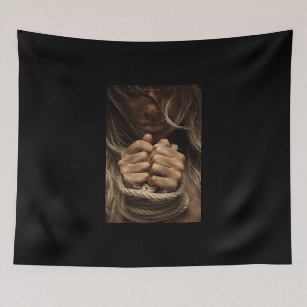 Item preview, Hands of a girl tied up with a rope designed and sold by TrendingMerch20.