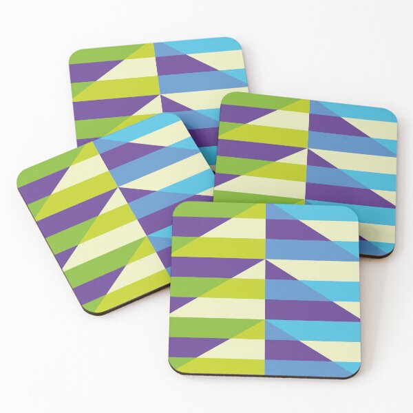 Item preview, triple pyramid green blue designed and sold by artistgaf.