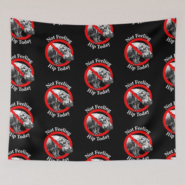 Item preview, Not Feeling Hip Today - Hippopotamus designed and sold by notstuff.