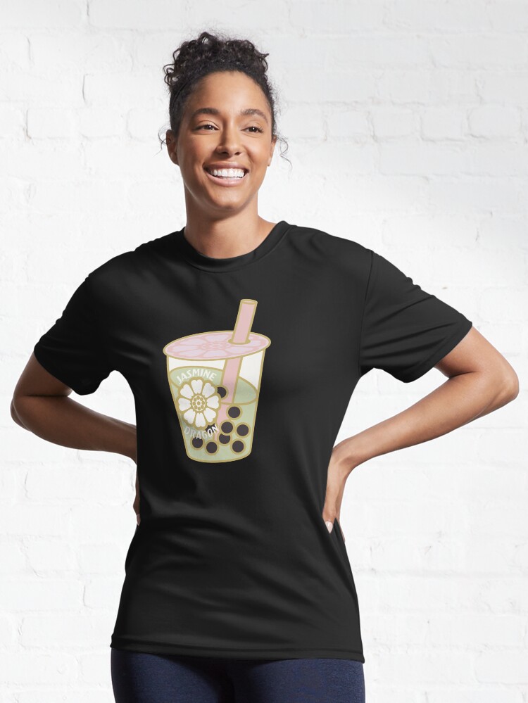 Imagen 6 de 7, Camiseta deportiva con la obra Té con leche Boba y dragón de jazmín, diseñada y vendida por katiebryl.