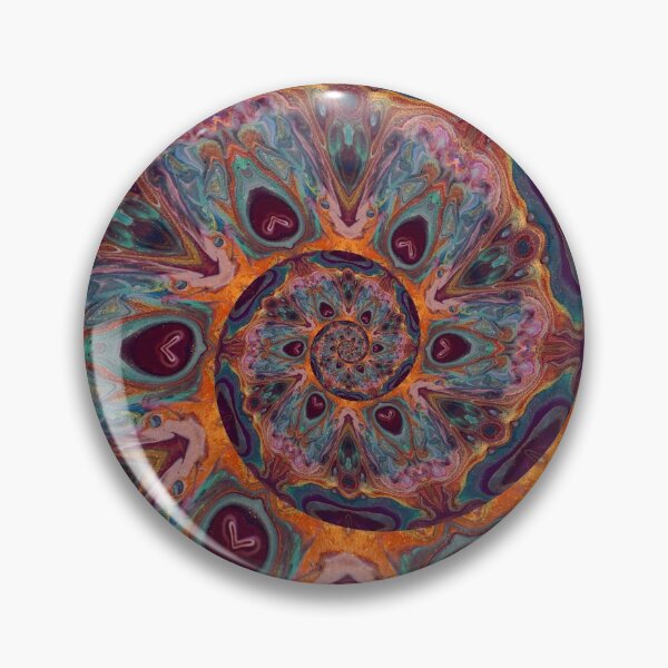 Artikelvorschau, Autumn Peacock Spiral - Abstrakte Kunst von Fluid Nature entworfen und verkauft von vmajzlik.