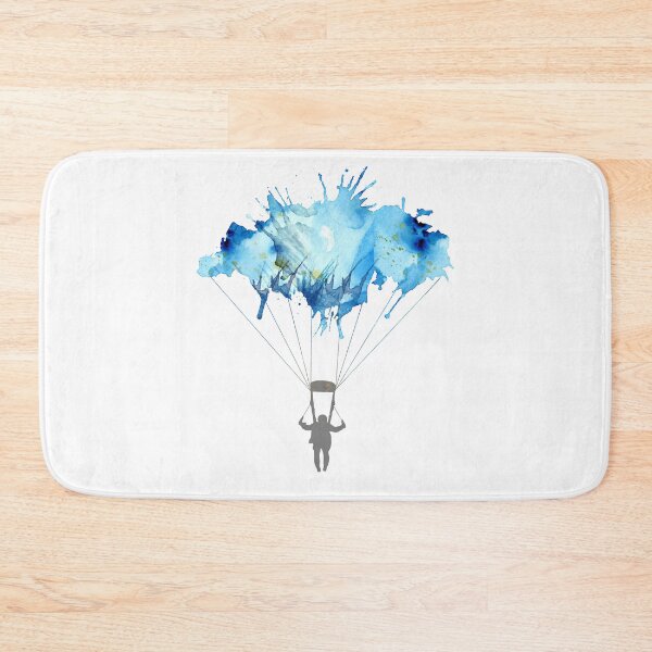 Item preview, Skydiving, Skydiver parachute, parachuting. Watercolor Illustration designed and sold by STYLESYNDIKAT.