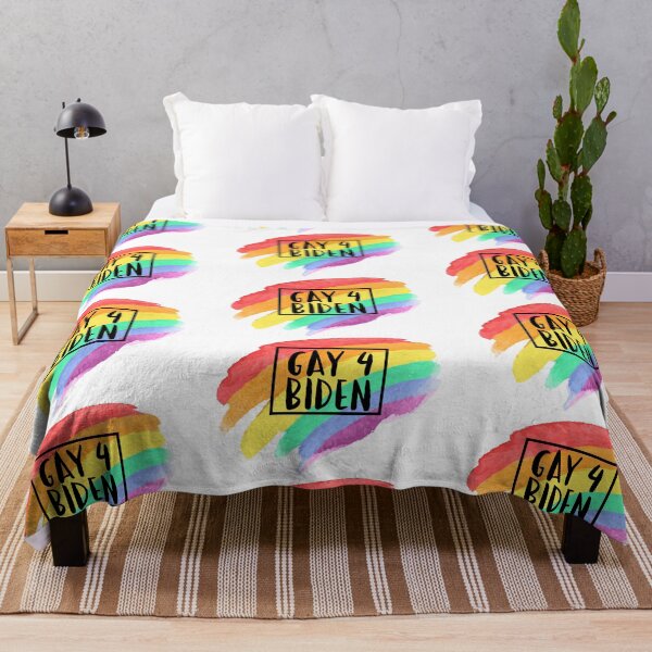 Item preview, Gay For Biden 2020 LGBT Watercolor Rainbow Gay Pride  designed and sold by aronia.