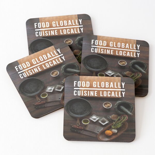 Item preview, Food Globally Cuisine Locally - Cool Sticker designed and sold by joejiing.