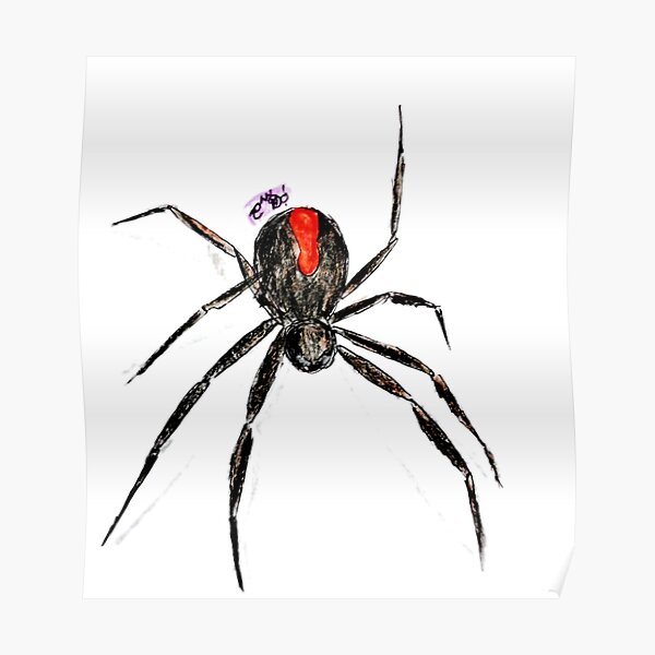 Posters Sur Le Theme Araign C3 e C3 A0 Dos Rouge Redbubble