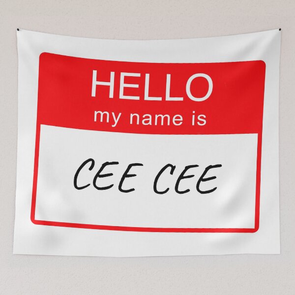 Item preview, Hello My Name Is Cee Cee Name Tag Custom Personalised Design  designed and sold by CreatedbyJR.