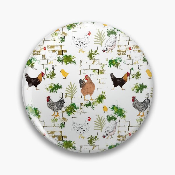 Item preview, Chicken,hen ,chicks pattern .Bricks background  designed and sold by MariaMarinova.