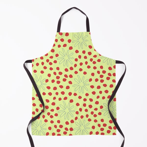 Item preview, pastel green with flowers and red dots designed and sold by 3Akshithaa.